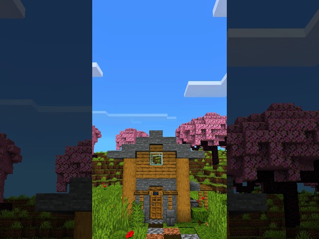 Minecraft Easy Starter House 🏡 || craftora build #shorts