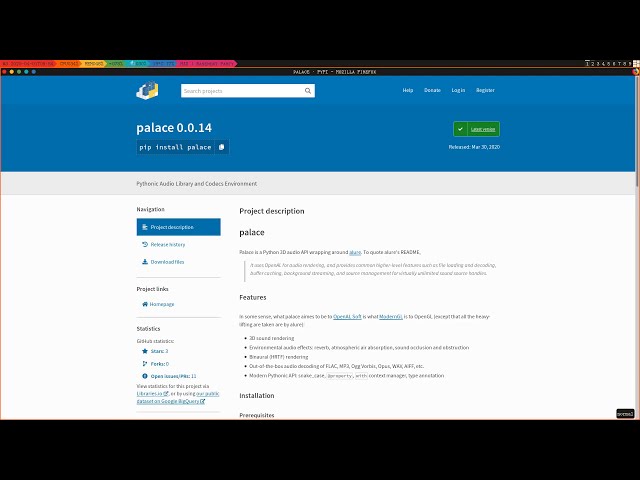 Palace: Software Engineering Report [ASMR]