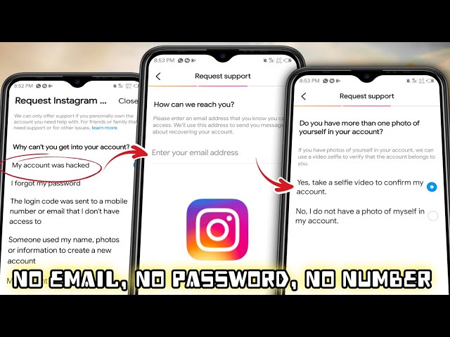 How to Recover Hacked Instagram Account without Email Phone Number & Password 2024