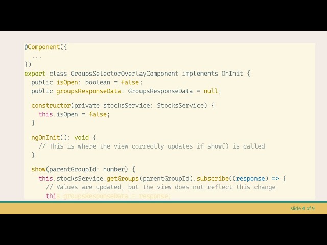 Solving the Issue of Angular Child Component View Not Updating on Parent Trigger