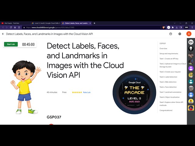 Detect Labels, Faces, and Landmarks in Images with the Cloud Vision API | GSP037 | #qwiklabs