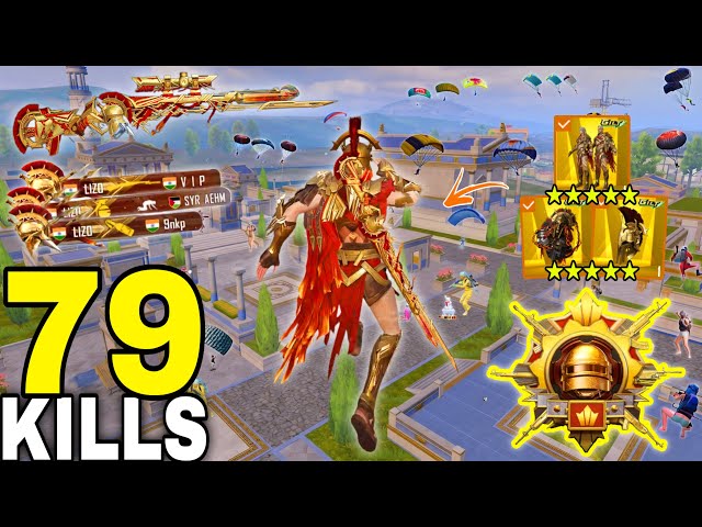 79KILLS!!😱 IN TWO GAME MY NEW YEAR RECORD w/ SPARTAN GLIT 🔥PUBG MOBILE-BGMI