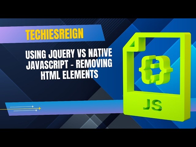 Removing HTML Elements