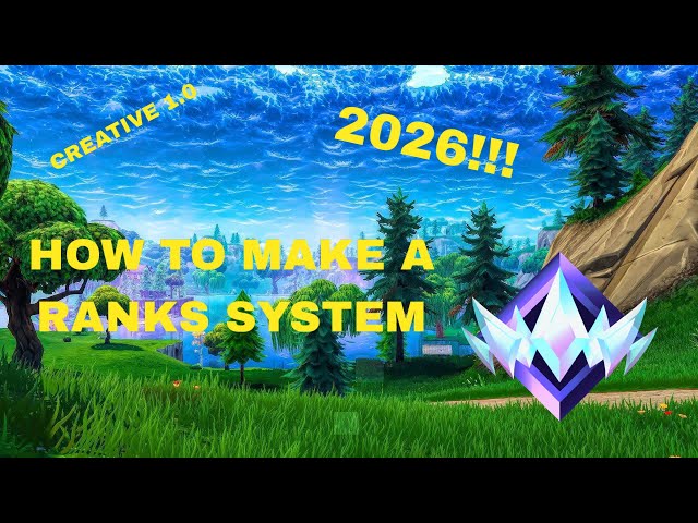 *2026* How to Make a RANK SYSTEM in Creative 1.0