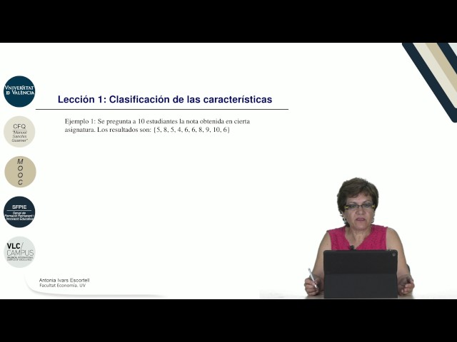 4.1. Clasificación de las características