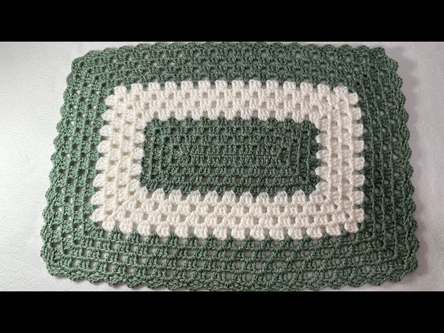 Posa Plato o Mantelito Individual super facil a crochet 🧶 paso a paso