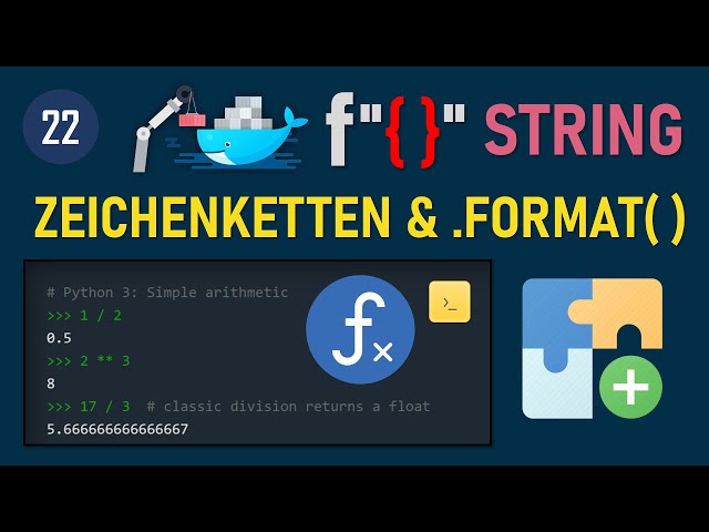 Python Programmieren Lernen ✅ – Strings formatieren mit f-Strings & .format()! Deutsch Tutorial