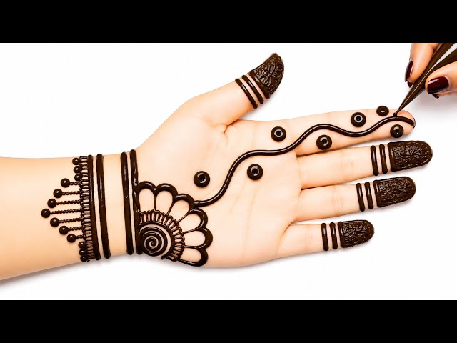 Front hand stylish mehndi design | easy & new mehndi design | beautiful gol tikki mehndi design 