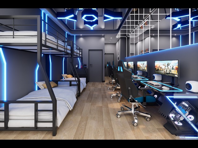 Esports Gaming Room Rendering in D5 Render, Step by Step Tutorial