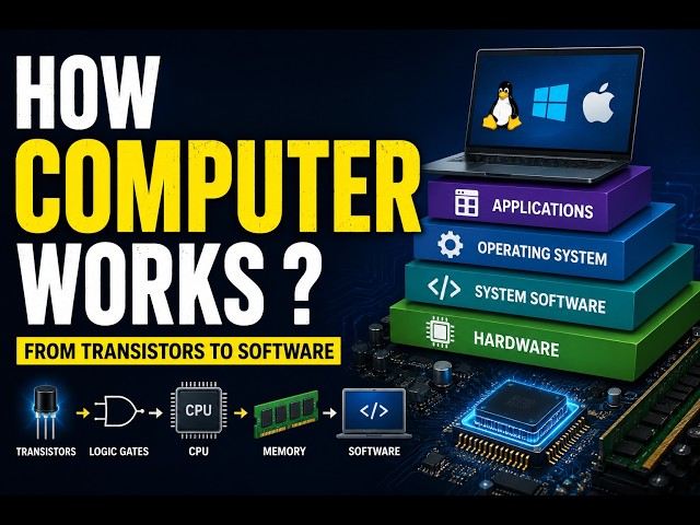How Computers Work: From Transistors to Software #Computers #ComputerArchitecture #CPU #Linux