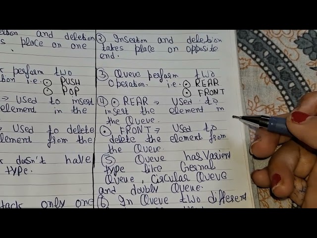 Difference between Stack and Queue #computer#exam  #viral #shorts #like 