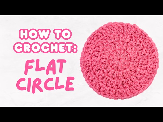 how to crochet a flat circle for BEGINNERS (no magic ring!) | easy crochet tutorial 🧶