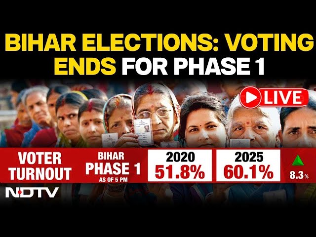 Bihar Election Phase 1 Voter Turnout | Voting Ends For Phase 1 In Bihar