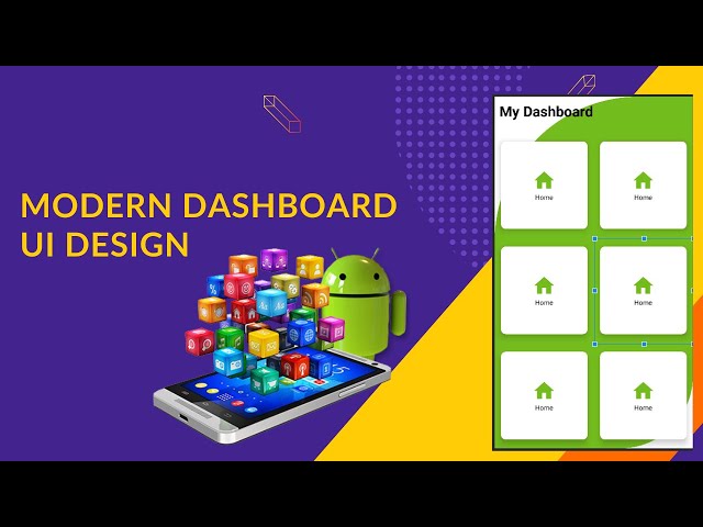 Modern Dashboard UI design in android studio