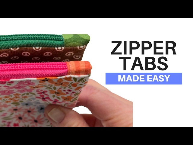 How to Make Zipper Tabs | Best Looking Method for Beginners