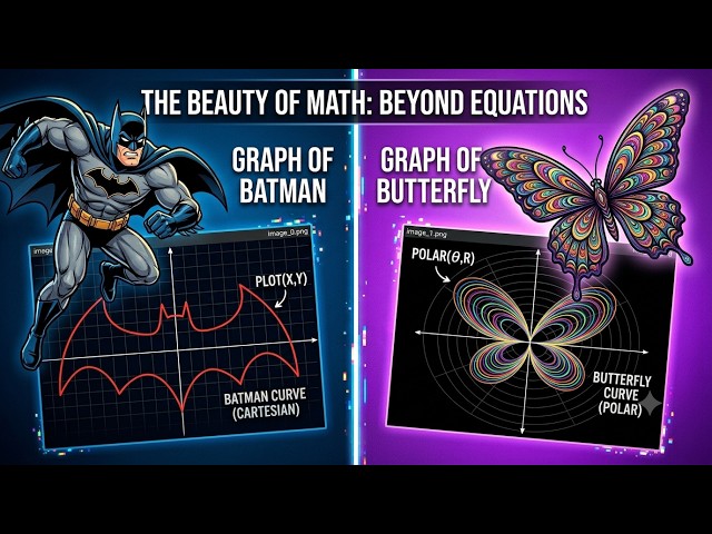 The Beauty of Math: Batman Curve & Butterfly Curve in Manim
