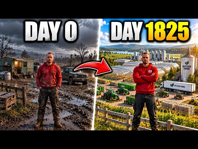I Have 5 Years to Turn a $100,000 Into $1,000,000! | Farming Simulator 25