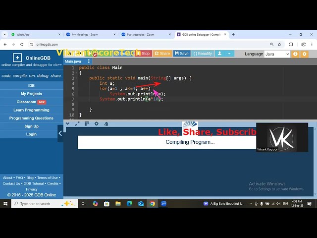 Java Variations in for Part 1