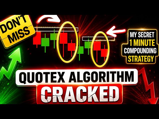 MY SECRET 1 MINUTE COMPOUNDING STRATEGY I  quotex trading strategy I QUOTEX ALGORITHM CRACKED