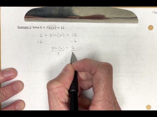 Solve Exponential and Logarithmic Equations Algebraically