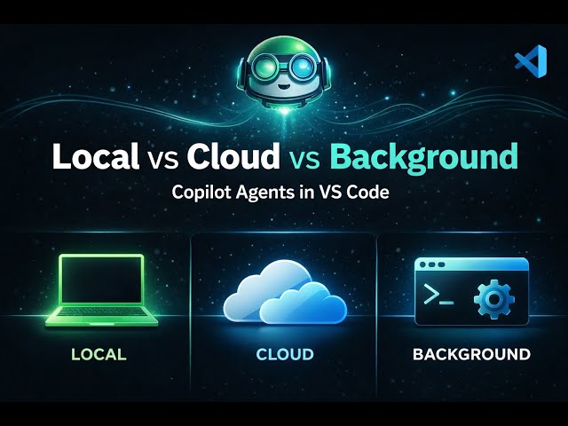 Understanding GitHub Copilot Agents in VS Code | Local vs Cloud vs Background Agents Explained