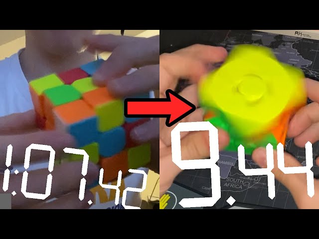 6 Month Cubing Progression - Complete Beginner to 15 seconds
