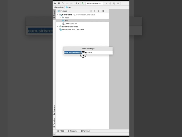 How to create package in java