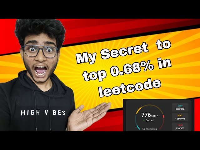 My Secret strategy💀 to react top 0.68% in leetcode 