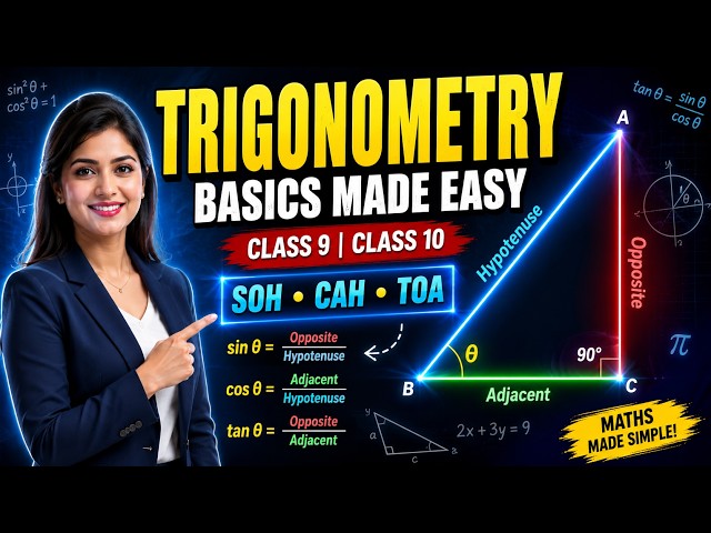 Trigonometry Basics Explained | Class 9 & 10 Maths | SOH CAH TOA  | ICSE & CBSE@IshtaTutorials