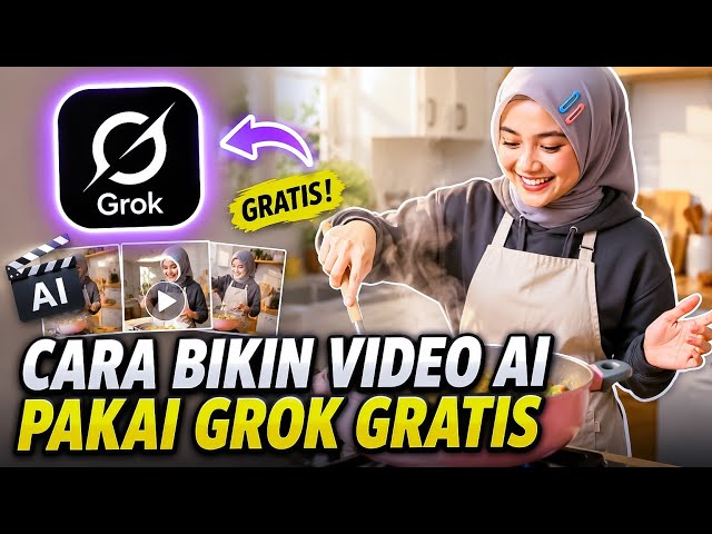 CARA BIKIN VIDEO AI GRATIS PAKAI GROK DURASI PANJANG 🔥
