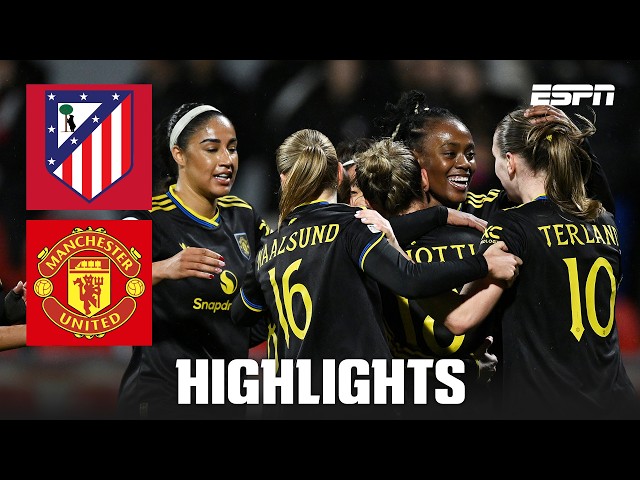 Manchester United ease past Atletico Madrid in 1st leg | UEFA Women's Champions League Highlights