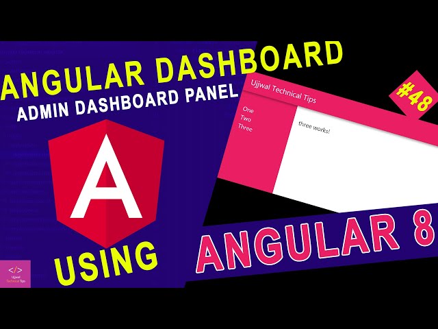Angular Admin Dashboard Panel from scratch using Angular | Navigation Bar |  Angular Dashboard🎉🎉