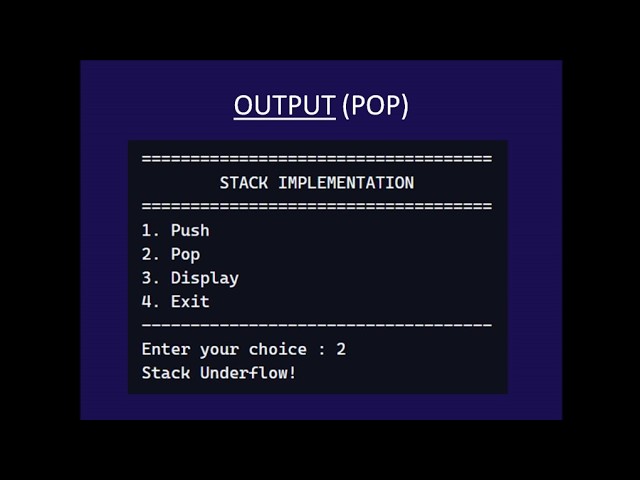 Stack Implementation