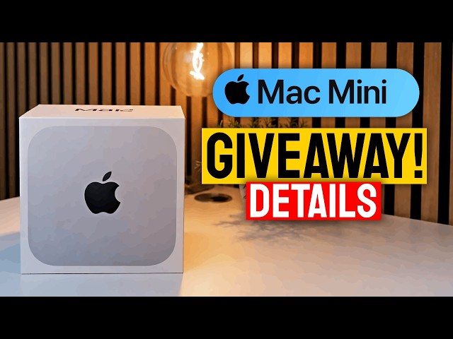 Mac Mini M4 Pro Giveaway (800K Subs Milestone) Details!