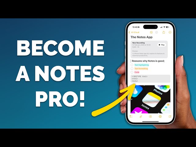 The iPhone Notes App is AMAZING when you know how to use it! (10 Tips)
