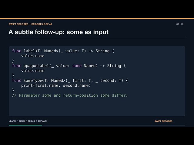 SwiftUI #2: some vs any, Generics, ViewBuilder & Macros | Xcode + Interview Prep