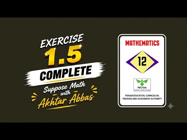 Class 12, Ex-1.5, (Applications of Exponential & Logarithmic Functions) | Suppose Math with Akhta...