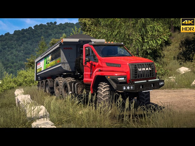 Heavy Cargo Offroad Delivery in ETS 2 (G29 Steering Wheel Gameplay)