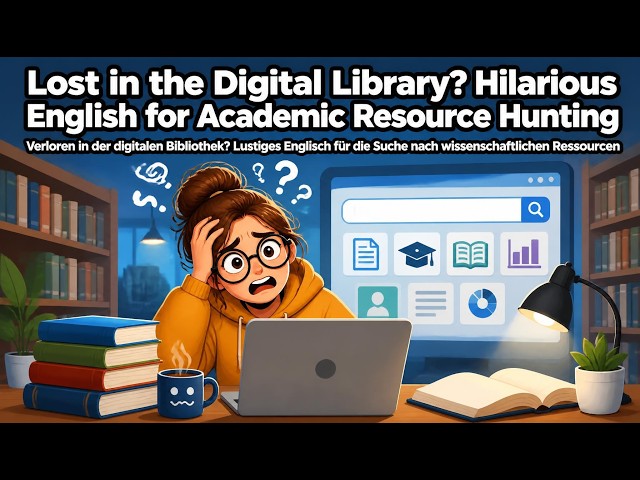 Verloren in der digitalen Bibliothek? Lustiges Englisch für die Suche nach wissenschaftlic...