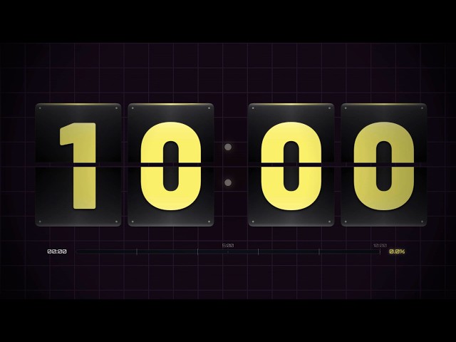 10 Minute Flip Countdown Timer with Satisfying Sound Effects (No Music) 🕒 Calm Classroom & Workout