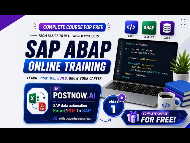 SAP ABAP Online Training | Complete SAP ABAP Course | Video 1