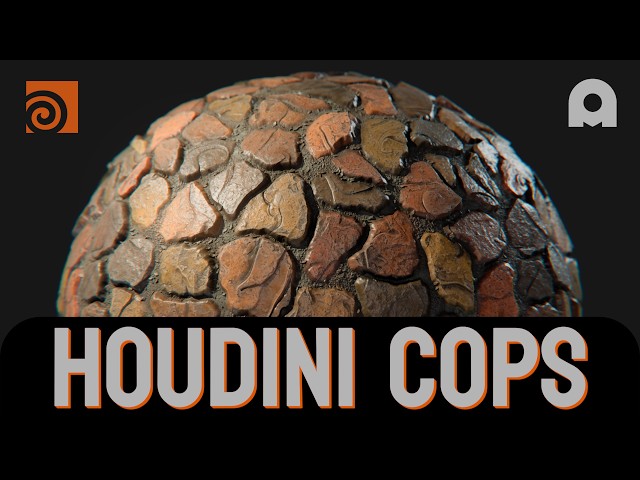 Houdini Copernicus - Procedural Texturing - CobbleStones 001 -  Walkthrough + HIP file