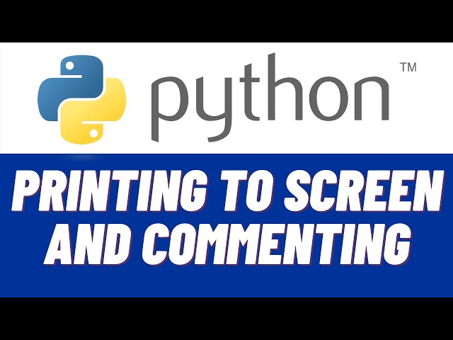 Python Tutorial for Beginners #3 - Printing to the screen and commenting