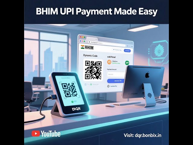 Seamless BHIM UPI Payments with Dynamic QR Code Display – Bonrix Web Panel Demo for Retail POS