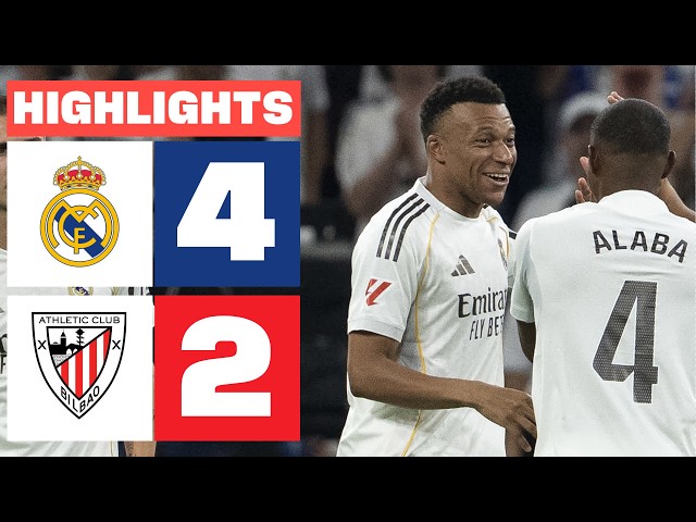REAL MADRID 4 - 2 ATHLETIC CLUB | RESUMEN LALIGA EA SPORTS