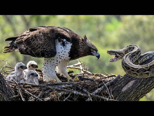 Snake in the Nest: A Mother Eagle’s Fight to Save Her Chicks
