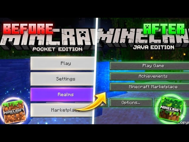 ✨Turn Minecraft PE Into Java Edition 🤯🔥 | Minecraft Java Ui, minecraft Java Texture Pack, minecraft.