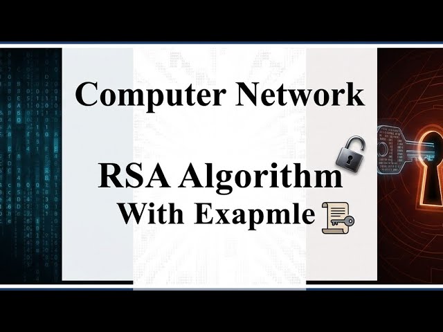 RSA Algorithm with Example | Assymetric Cryptography | Computer Network | Security  Bangla Tutorial 