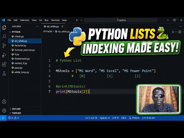 Python List Indexing Explained in 3 Minutes! 🚀