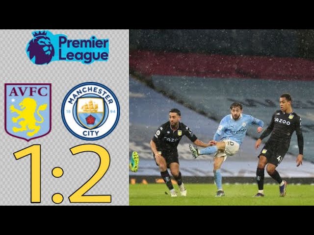 Aston Villa - Man.City - 1:2. EPL. Highlights.